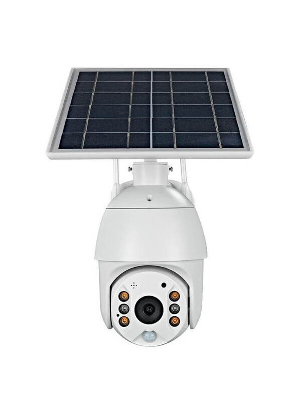 

Generic HD Intelligent Power Alert PTZ Solar Security Camera, White