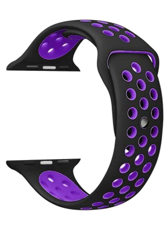 

Porodo Wrist Band For Apple Watch Nike +, Black/Violet