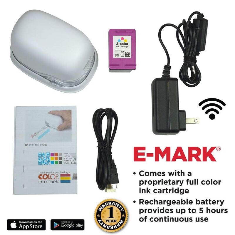 جهاز وضع العلامات الإلكترونية COLOP eMark، طباعة متعددة الألوان، ختم رقمي، طباعة متنقلة