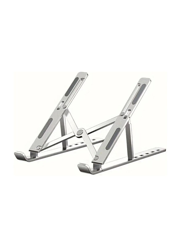 

Generic Specton Adjustable Foldable Laptop Stand for Desk, Silver