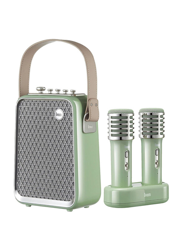 

Divoom Songbird HQ Portable Bluetooth Speaker with Microphones, Green