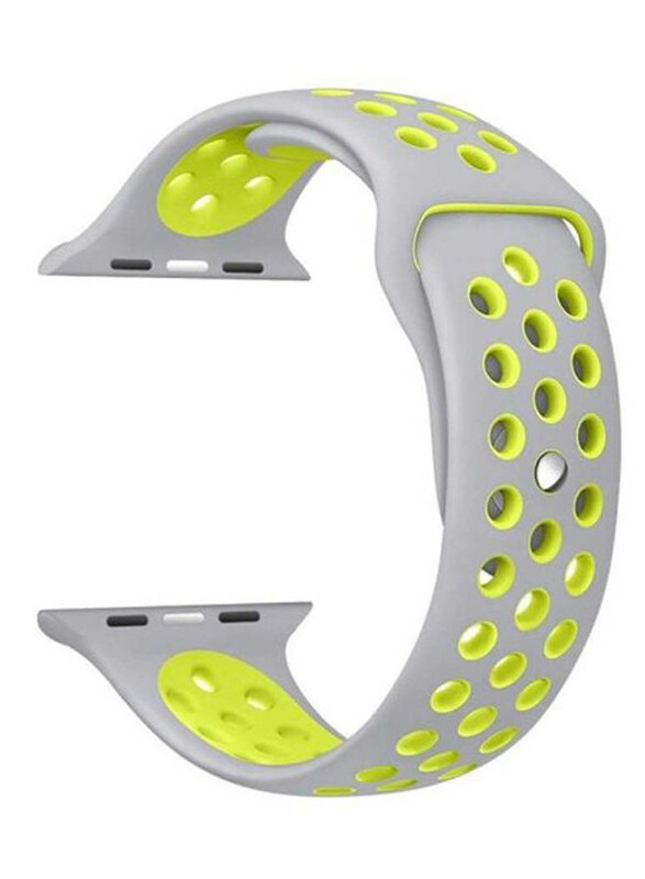 

Porodo Wrist Band for Apple Watch 38mm/40mm, Grey/Green