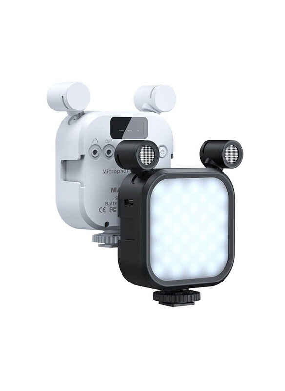 

Generic 2 in 1 Microphone RGB LED Light, RGB, White