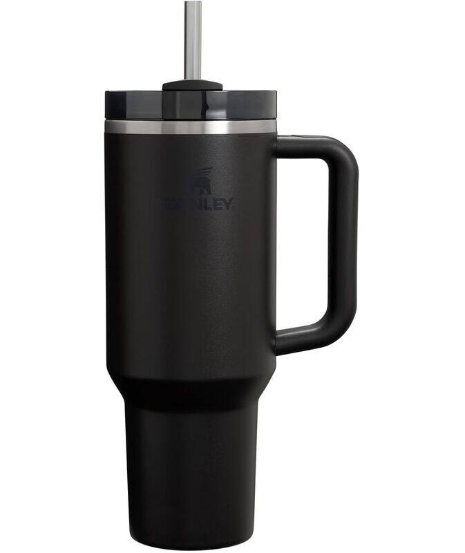 

Stanley Quencher H2 0 FlowState Stainless Steel Vacuum Insulated Tumbler with Lid and Straw for Water Iced Tea or Coffee Smoothie and More Black