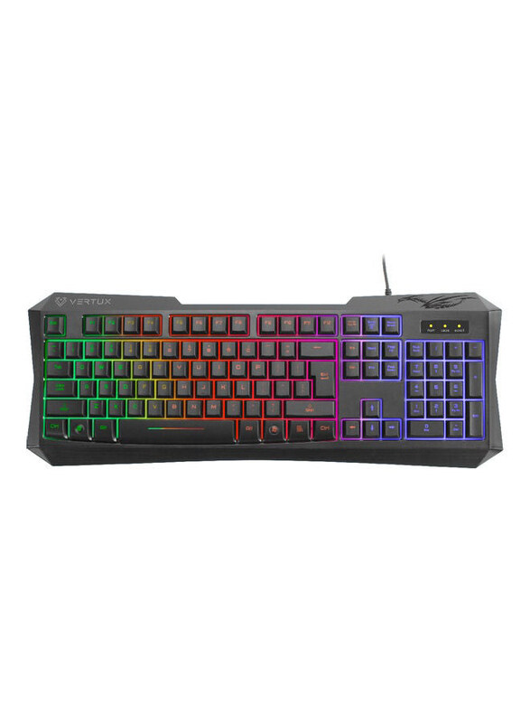 

Generic Vertux Gaming Keyboard for PC Games, Black