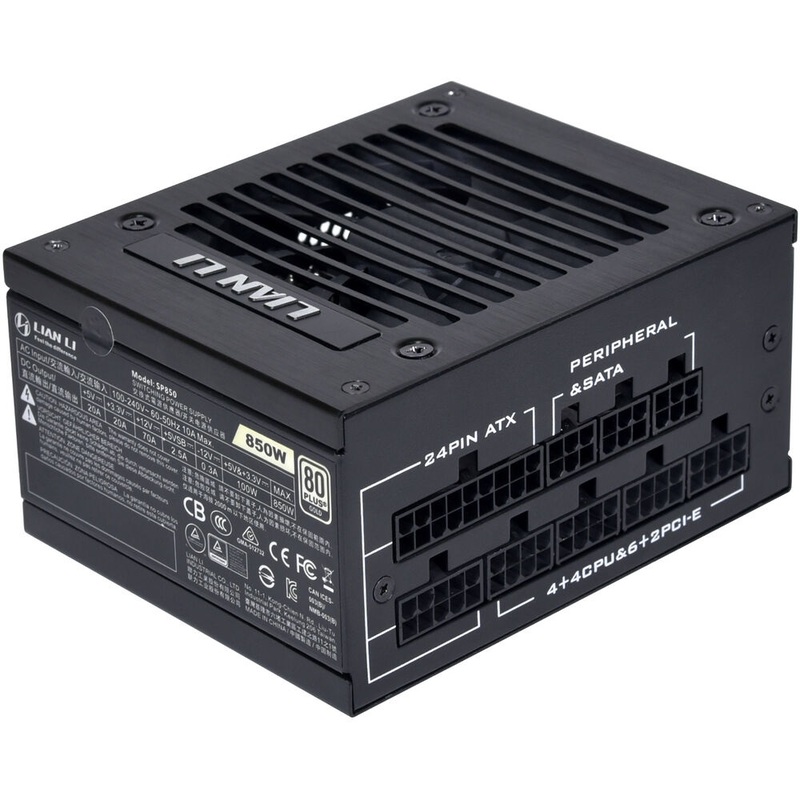 Lian Li SP850W 80Pluse Gold Active SFX عامل الشكل PSU-Black