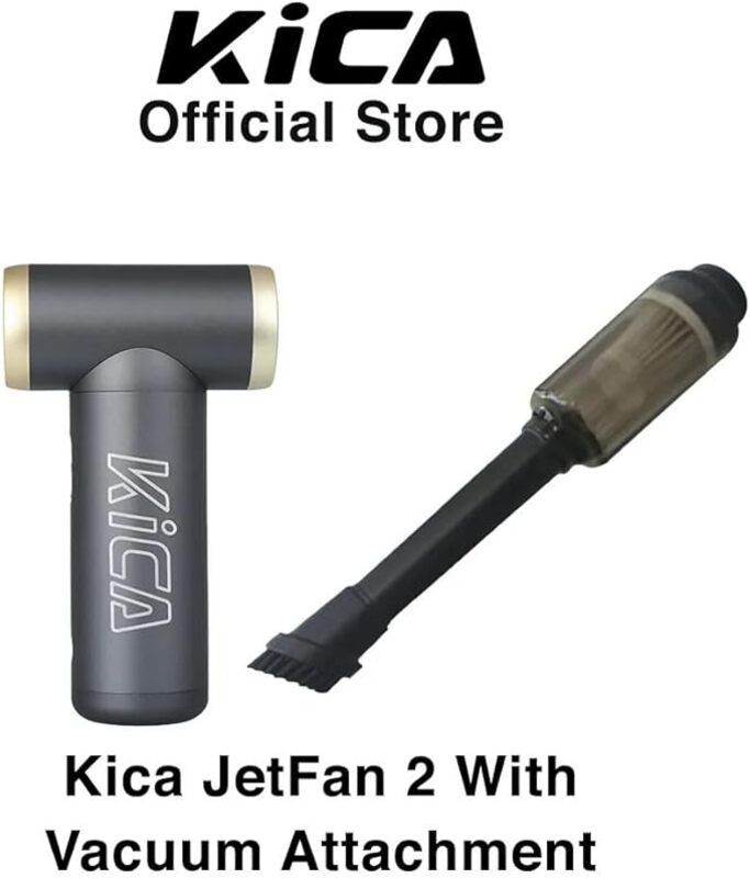 Kica Jetfan 2 Multifunctional Blowing Suction Integrated Vacuum Cleaner, Strong Jet Turbo Fan Dust Elimination Electric Blower Fan