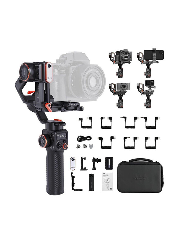

Hohem iSteady MT2 Kit 3-Axis Camera Gimbal Stabilizer for Smartphone, Black