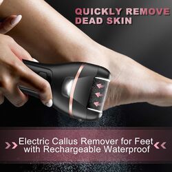 Electric Callus Remover for Feet with Rechargeable Waterproof 21 in 1 Professional Pedicure KitFoot Care Tools Wet