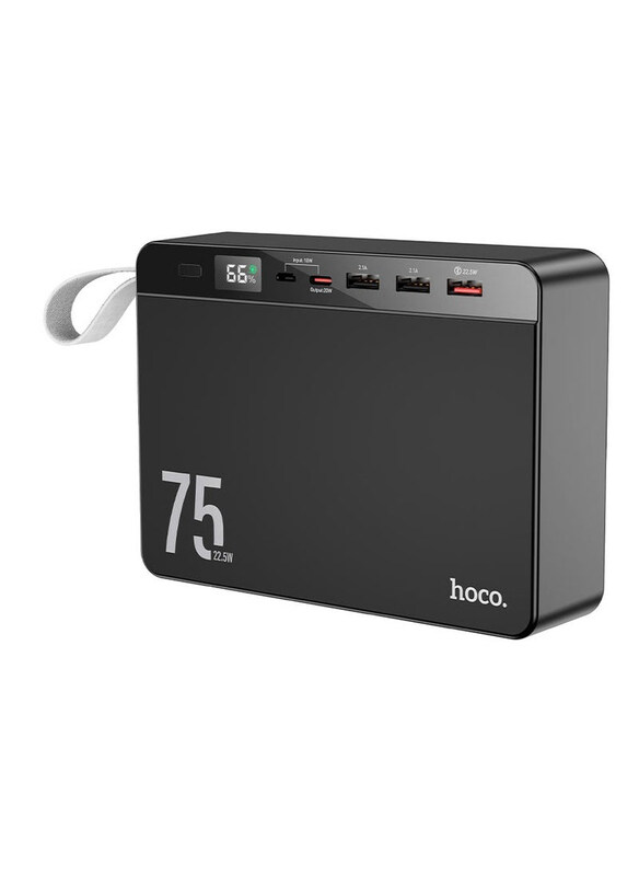 

Hoco 75000mAh Overlord Fully Compatible Powerbank, 22.5W, J94, Black