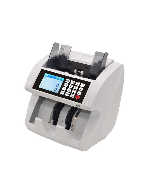 

Crony Jn-1685 Mix And Value Counter Money Bill Banknote Cash Currency Note Counter Counting Machine, White