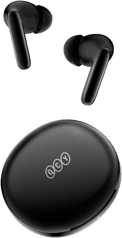 QCY T13 ANC 2 Truly Wireless ANC Earbuds With Noice Cancellation 30 Hours Long Battery Life 53 Bluetooth Multipoint and Stable Connections Black