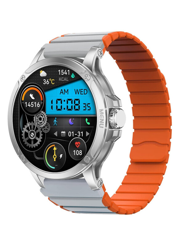 

Maxwell MW Alpha 1.9 Inch Smartwatch with Bluetooth Calling & Amoled Display, Silver