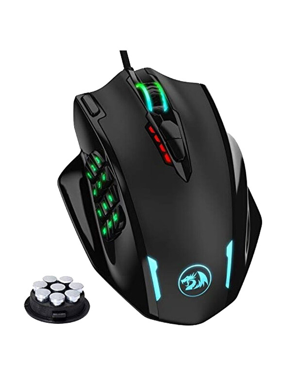 

Multiple Redragon Impact Optical Wired Gaming Mouse, M908, Black