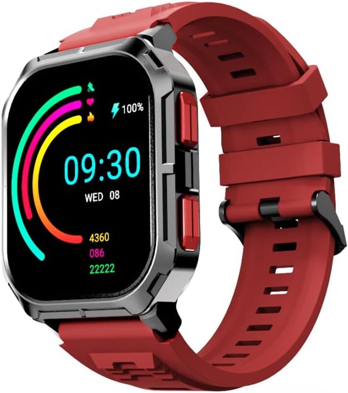 Hifuture ULTRA3 IPS Display 2.0 Bluetooth Calling Smartwatch  Red