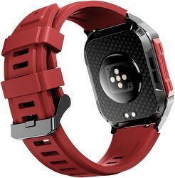 Hifuture ULTRA3 IPS Display 2.0 Bluetooth Calling Smartwatch  Red