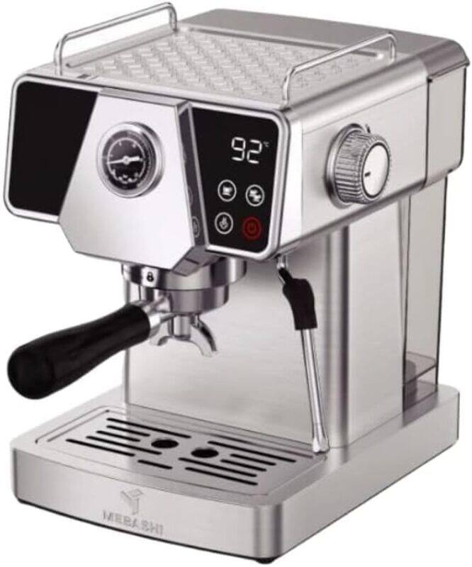 

Generic Mebashi ME ECM2033 Espresso MachineCoffee Maker Stainless Steal18L 19 Bar Pressure Milk FrotherCappuccino Latte Macchiato and Caffe Lungo Maker for H