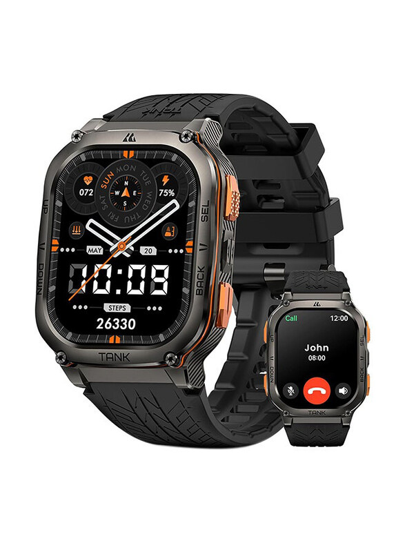 

Kospet Tank M3 Ultra 1.9 Inch Smartwatch with GPS & Bluetooth Calling, Black