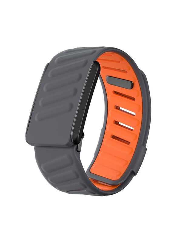 

Specton Comfort Durable Silicone Wrist Band for Whoop 4, Grey/Orange