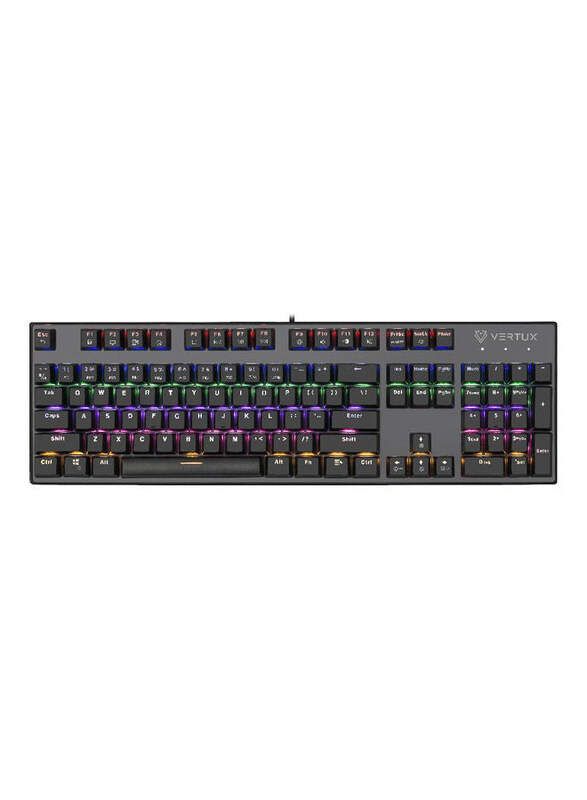 

Generic Vertux Gaming Keyboard Wired for PC Games, Black