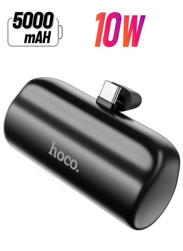 

Hoco 5000mAh Pocket Powerbank, J106, Black