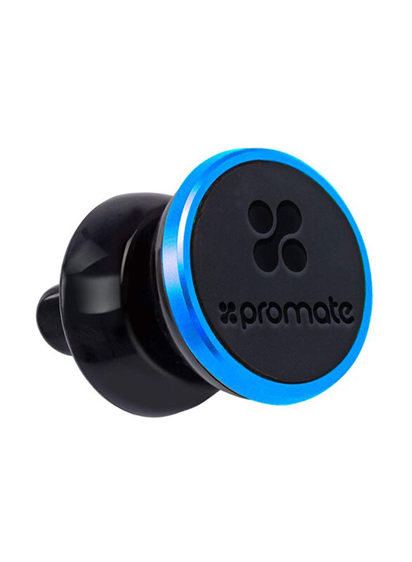 

Promate Anti-Slip Magnetic Car AC Vent Smartphone Mount, Black/Blue