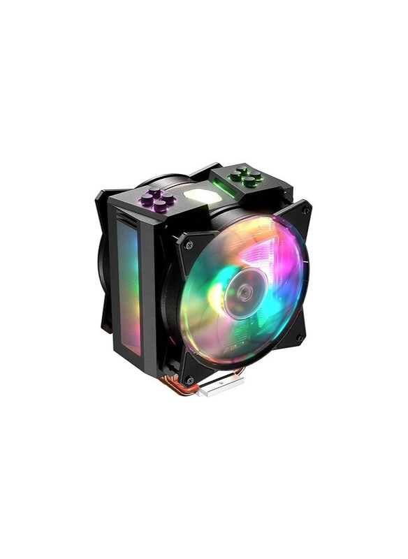 

Generic Cooler Master Air Addressable RGB CPU Air Cooler with CPU Processor, MA410M, Black