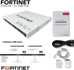 Fortinet - FS-248E-FPOE - Fortinet FortiSwitch 248E-FPOE - Switch - L3 - مُدار - 48 × 10/100/1000 (PoE+) + 4 × Gigabit SFP - قابل للتركيب على حامل - PoE+ (740 وات)