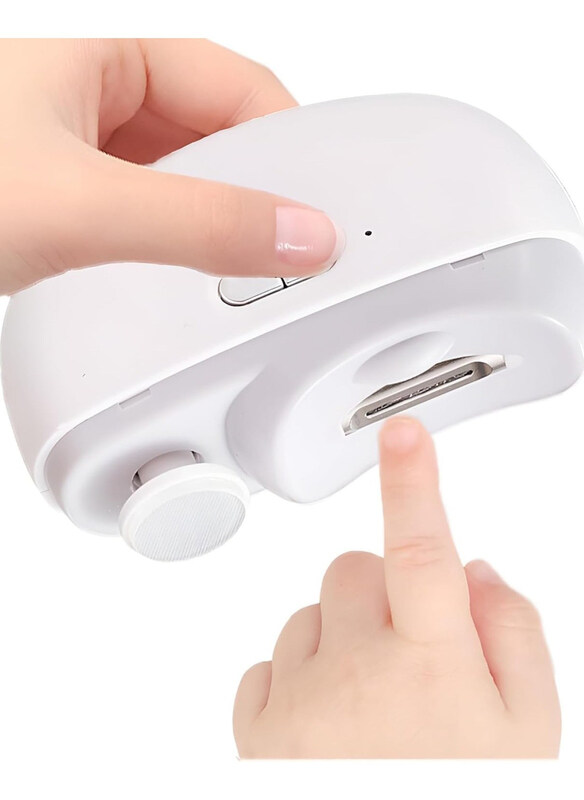 

Generic Bortony Electric Automatic Nail Clipper, White