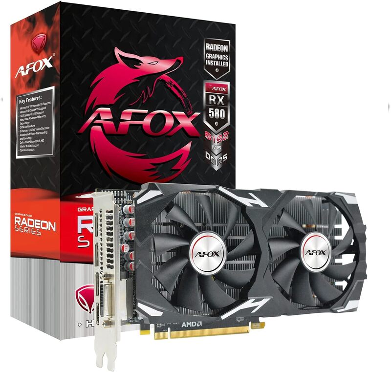 AFOX RADEON RX580 8GB GDDR5 VIDEO CARD  AFRX5808192D5H3V2