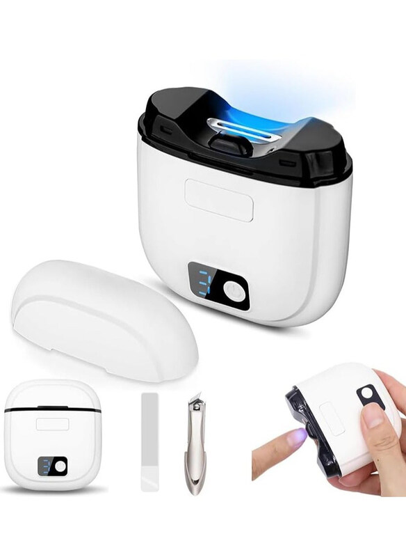 

Generic Geekart Electric 2-in-1 with 3 Speeds Nail Clipper, White