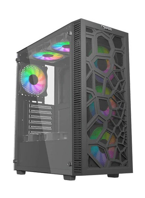 

Generic Twisted Minds 03 Spider Mid Tower Gaming Case for PC, Black