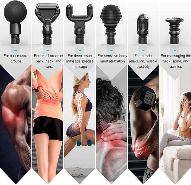 RENPHO Massage Gun Deep Tissue Muscle MassagerPowerful Percussion Massager Handheld with Portable Case for Home Gym Workouts Equipment