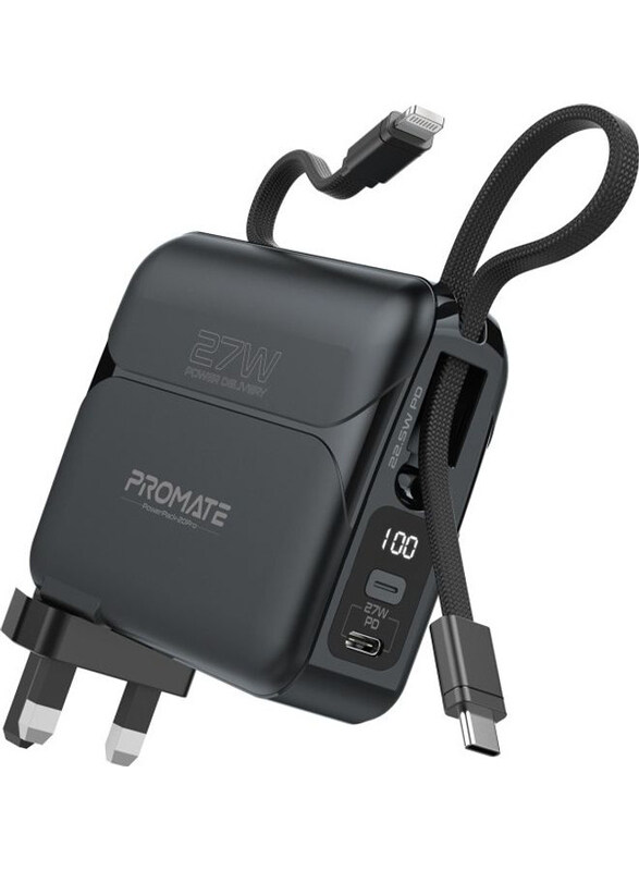

Promate 20000mAh Universal Portable Power Bank, Black