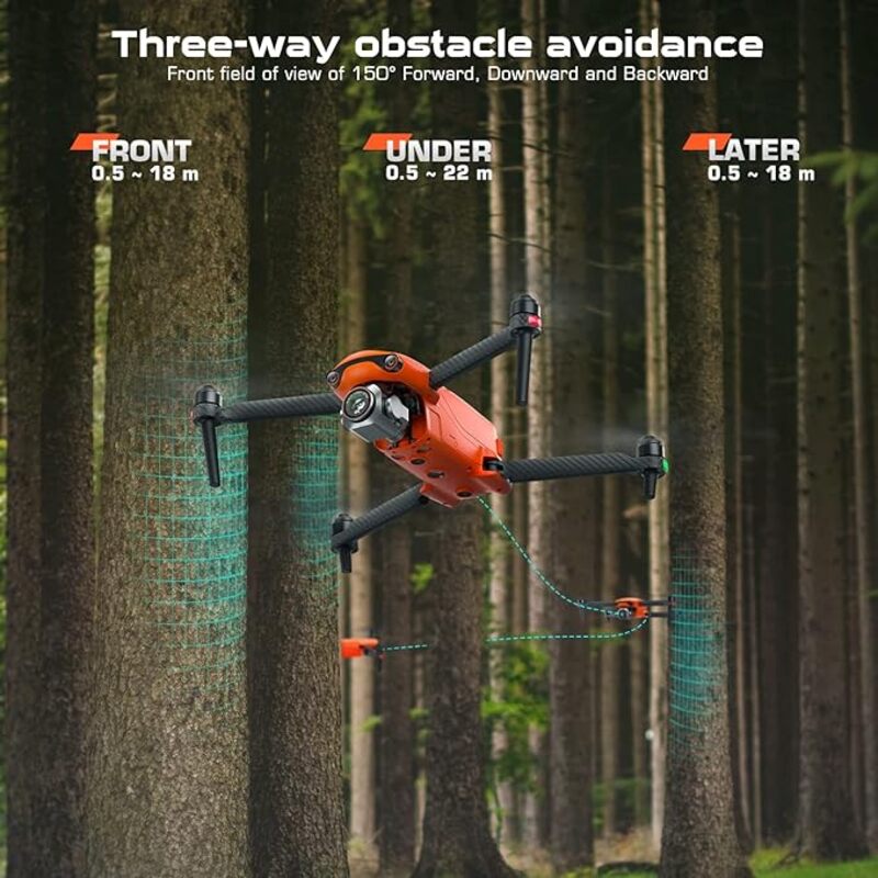 Autel Robotics EVO Lite Premium Bundle 1 CMOS Sensor with 6K HDR Camera No Geo Fencing3 Axis Gimbal 3 Way Obstacle Avoidance 40Min Flight Time74 Miles TransmissionLite Plus Fly More
