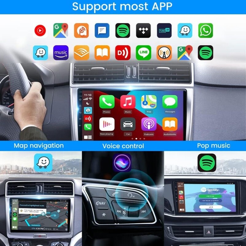 محول CarlinKit لراديو السيارة Android اللاسلكي Android Auto وApple CarPlay