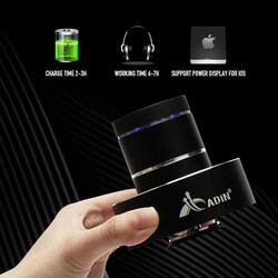 Adin 26W Vibrating Speaker Wireless Subwoofer Bluetooth Stereo Bass