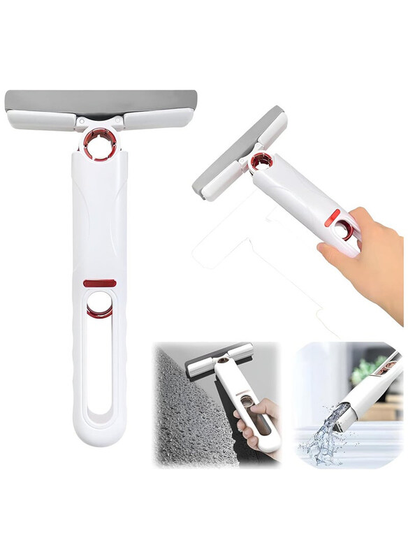 

Generic Bortony Wet & Dry Mini Mop Portable Self-Squeeze Small Mop, White