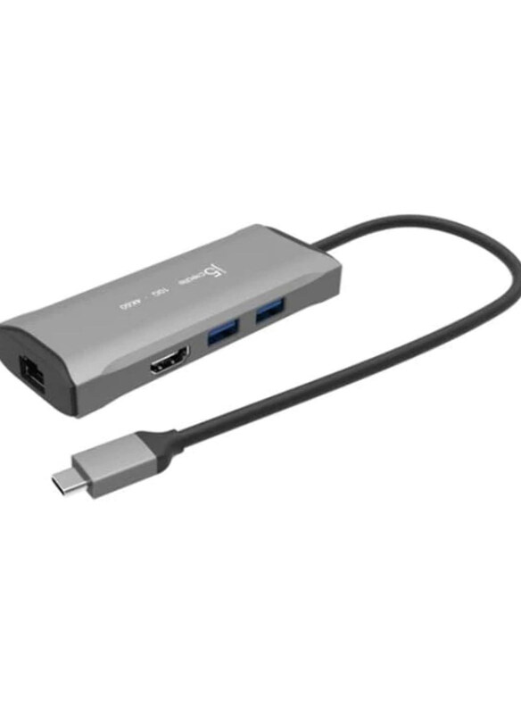 

Generic j5create JCD392 4K60 Elite USB C 10GBPS Travel Dock, Silver