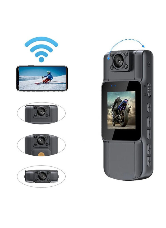 

Generic Night Vision Law Enforcement Camera with Screen, Black