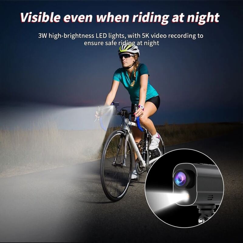 5K Anti Shake Action Camera for Bike  Helmet