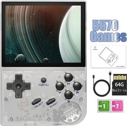 Aivuidbs RG35XX Retro Handheld Game Console 35inch IPS 640480 Screen Linux System with a 64G Card PreLoaded 5000