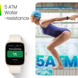 Amazfit Active Smart Wacth مع 100 وجه للساعة، بطارية تدوم طويلاً، استخدام نموذجي لمدة 14 يومًا، 120 وضعًا رياضيًا بالإضافة إلى إشعارات ذكية، وردي