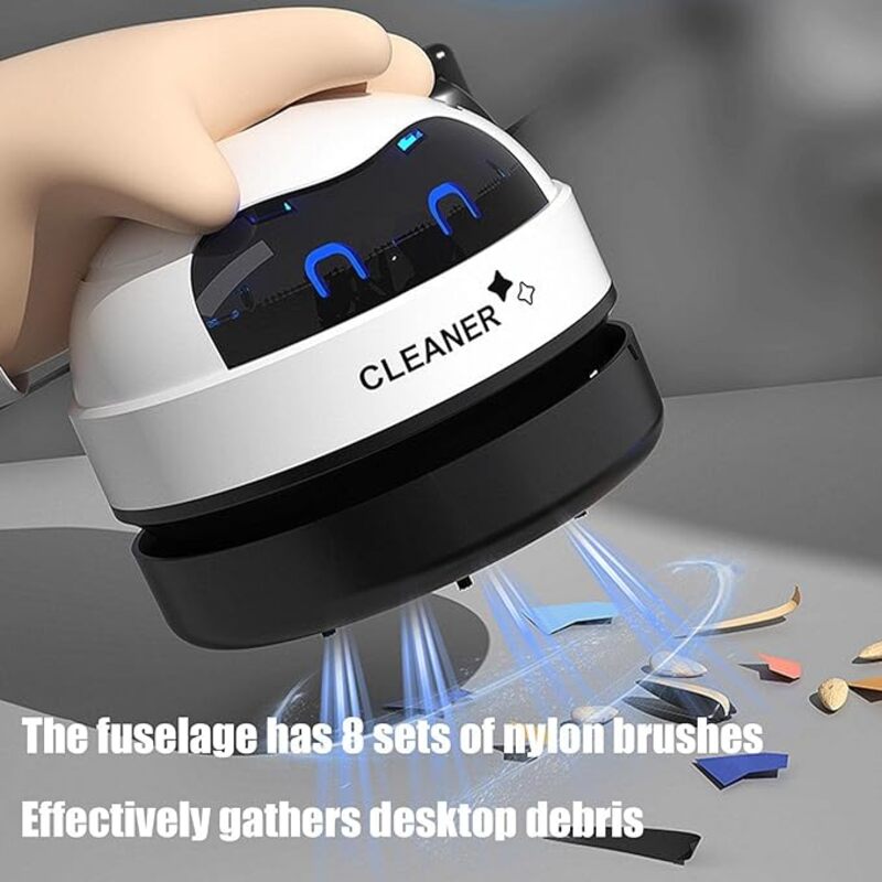Desk Vacuum Cleaner Rechargeable Mini Desktop Vacuum Cleaner Desk Vacuum Cleaner Desktop Vacuum Cleaner for Crumbs Dusts Hair in Office Kitchen Mimera