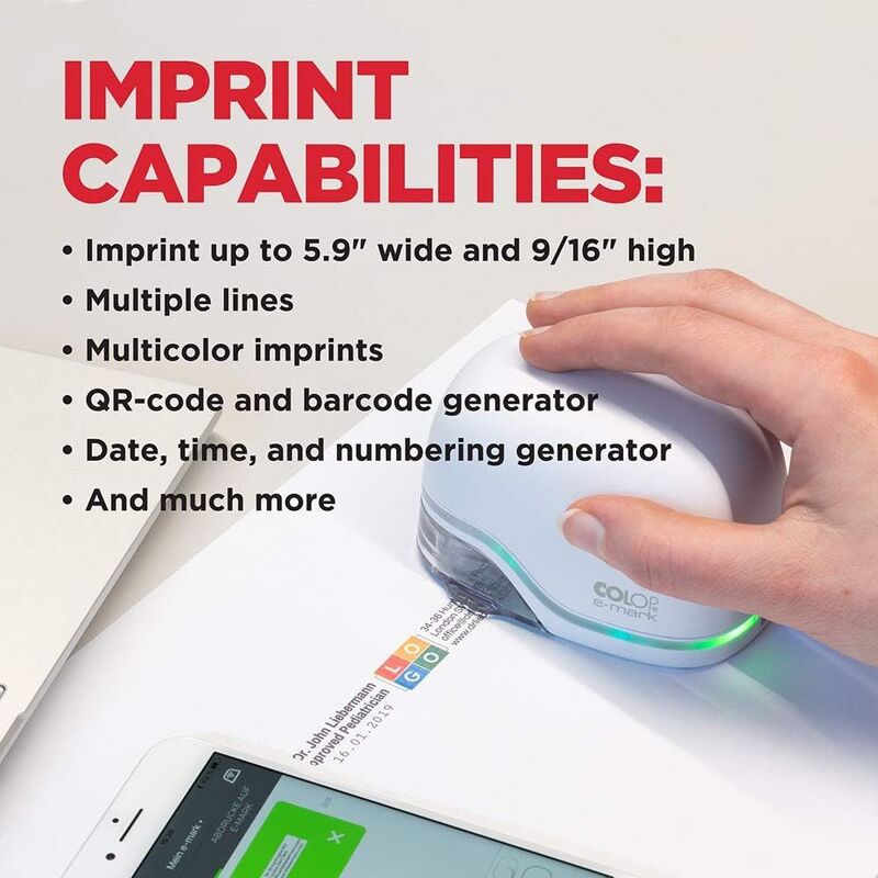 COLOP eMark Electronic Marking DeviceMultiColored ImprintDigital StampMobile Printing