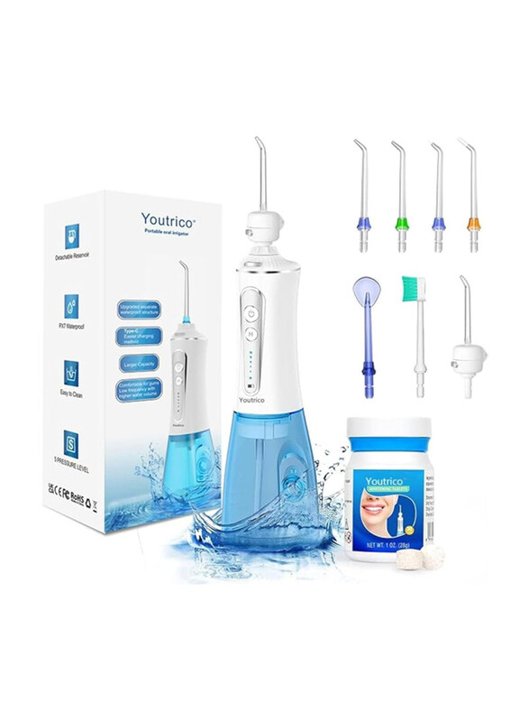 

Specton 2023 Upgraded Portable and Rechargeable Whitening Water Floss, Multicolour