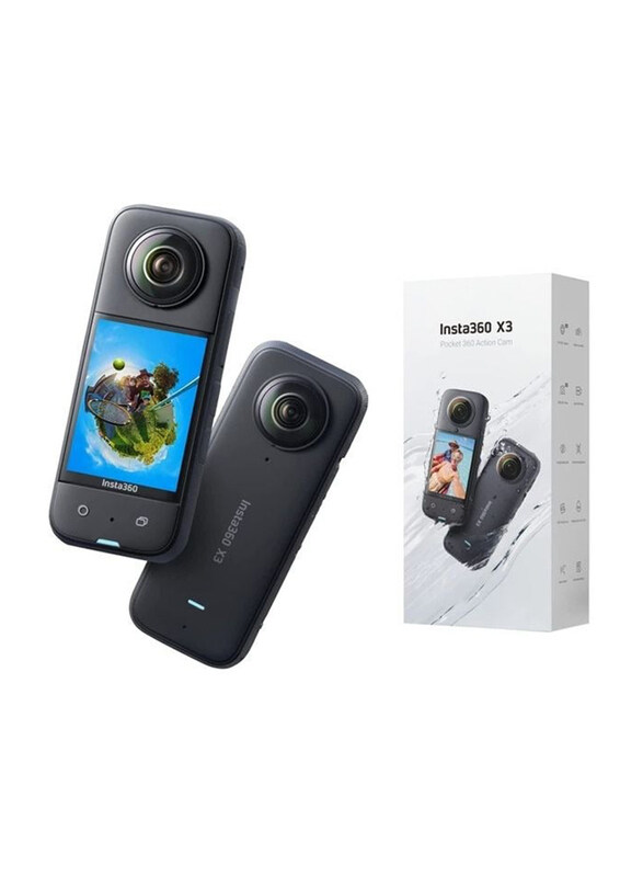 

Insta360 X3 360 Action Camera, 72 MP, Black