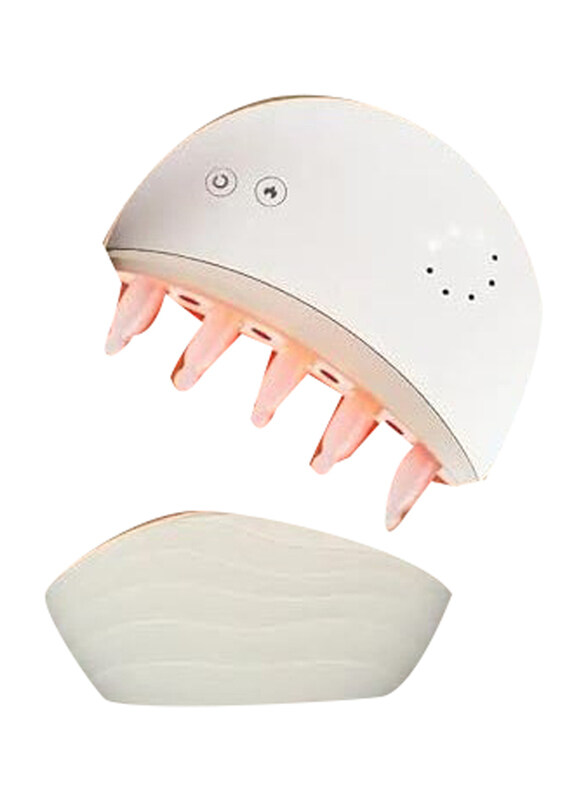 

Generic Small Moon Comb Head Massage, White
