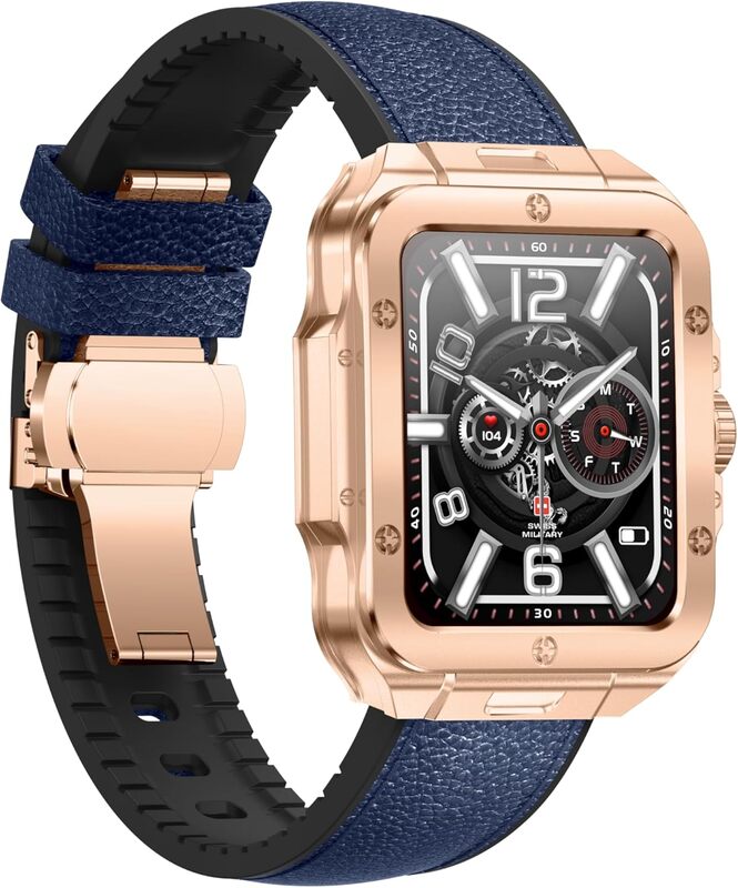 Swiss Military Alps 2 Smartwatch with Call Features, Music Playback Gold Blue