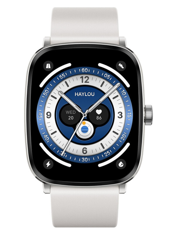

Haylou RS5 2.01 Inch Smartwatch with Voice Assistant, Silver